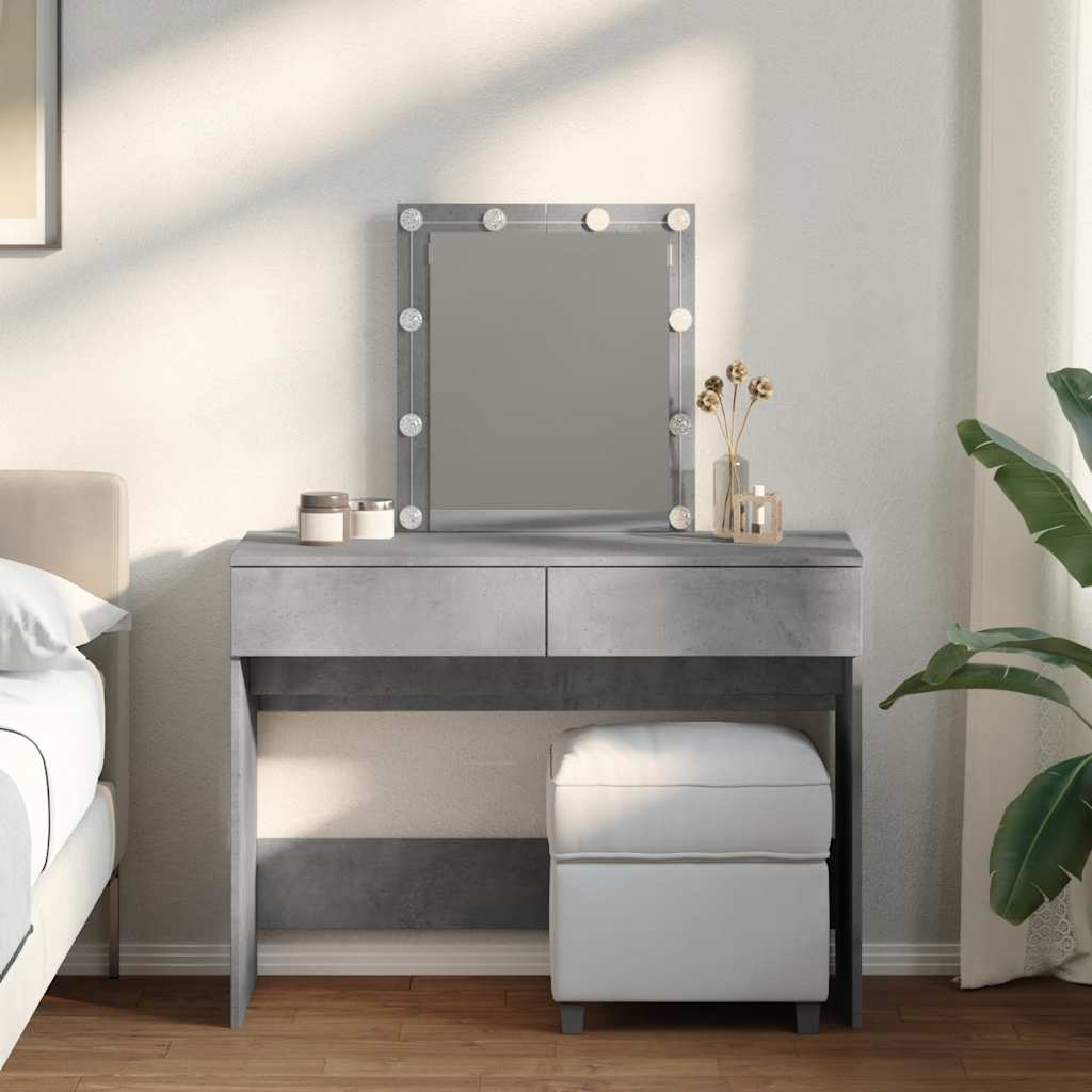 vidaXL Dressing Table with LED 100x40x130 cm
