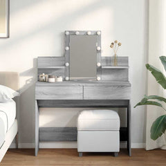 vidaXL Dressing Table with LED 100x40x130 cm