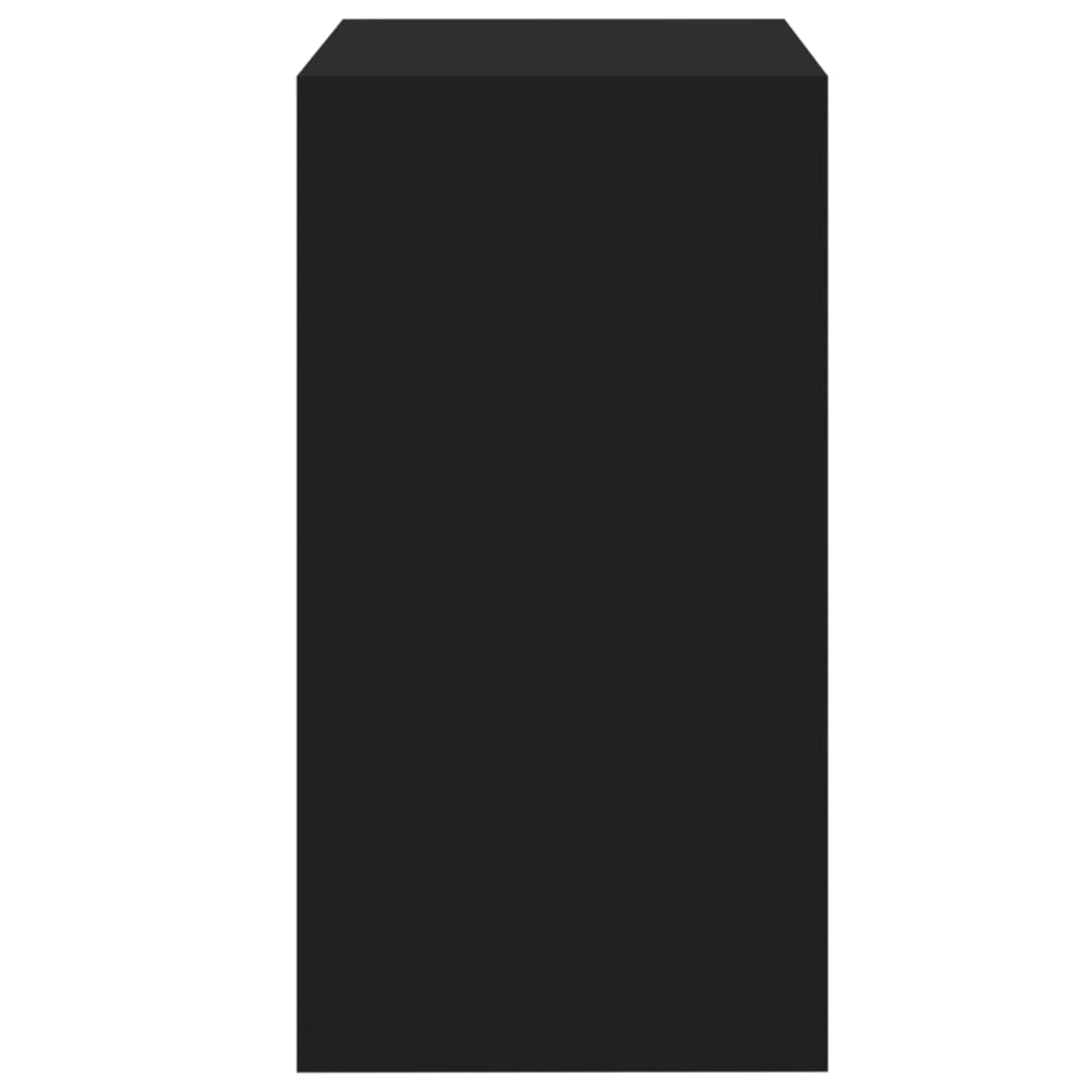 vidaXL Dressing Table and Stool Black 60x40x113.5 cm 6