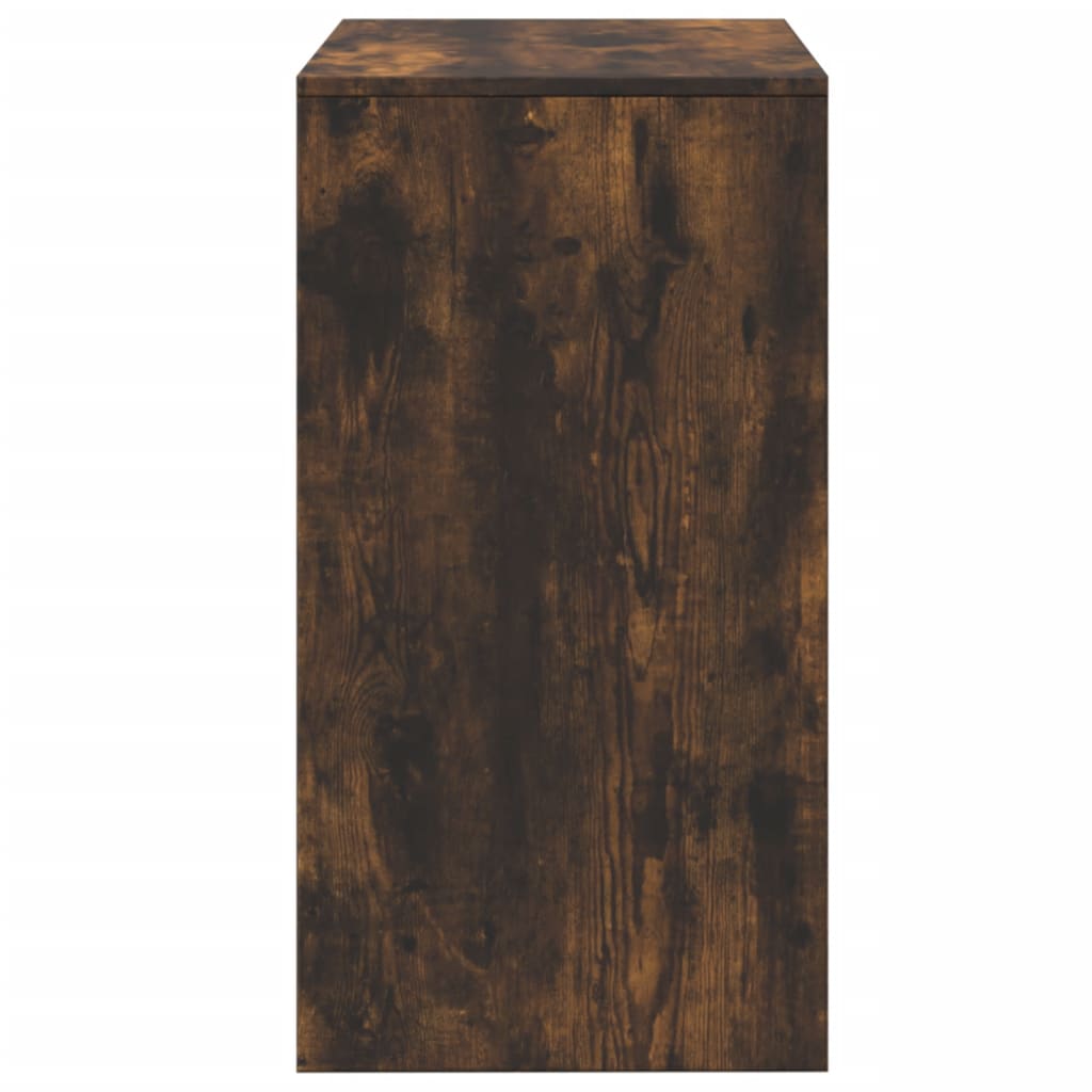 vidaXL Dressing Table and Stool Smoked Oak 60x40x113.5 cm 6