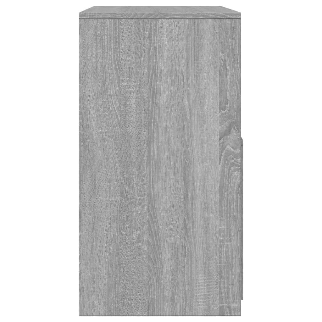 vidaXL Dressing Table and Stool Grey Sonoma 60x40x113.5 cm 6