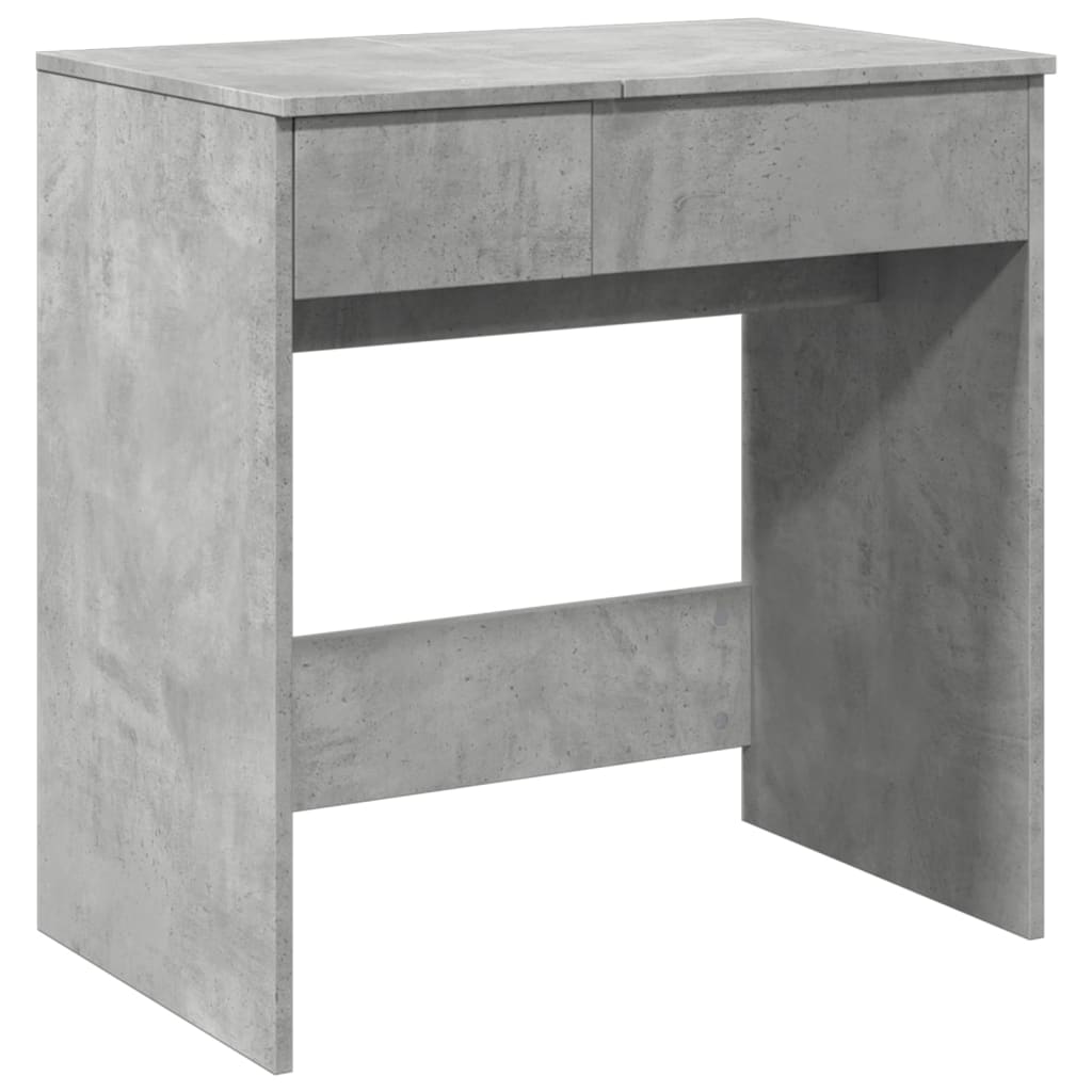 vidaXL Dressing Table with Mirror Concrete Grey 73x46.5x120 cm 2