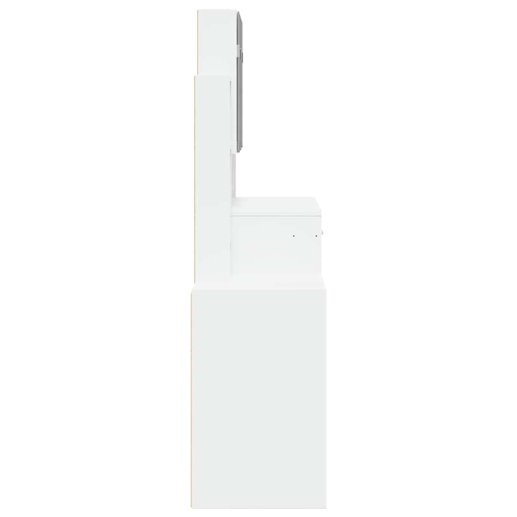 vidaXL Dressing Table with Cabinet White 80x35x132 cm 6