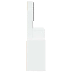 vidaXL Dressing Table with Cabinet White 80x35x132 cm 6