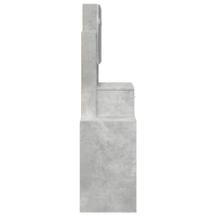vidaXL Dressing Table with Cabinet Concrete Grey 80x35x132 cm 6
