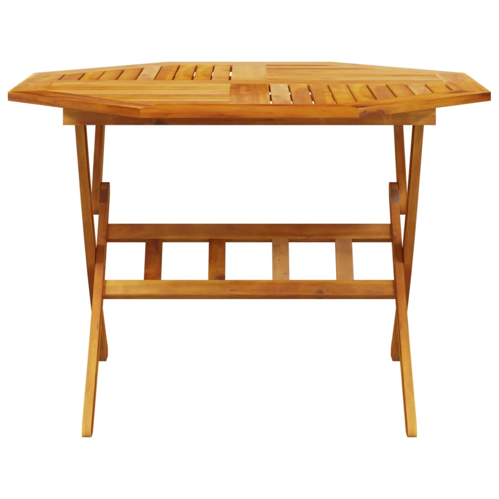 vidaXL 5 Piece Folding Garden Dining Set Solid Wood Acacia 4