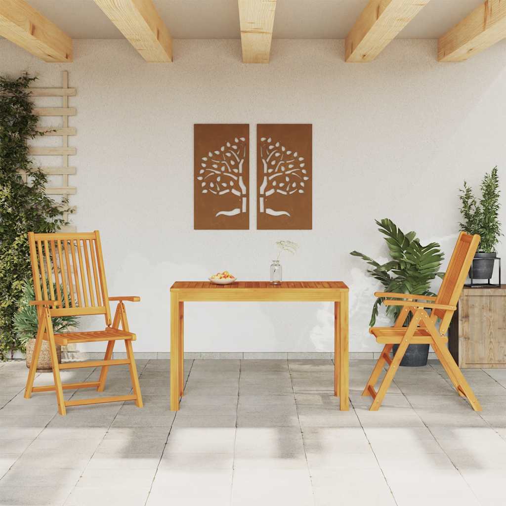 vidaXL 3 Piece Garden Dining Set Solid Wood Acacia 1