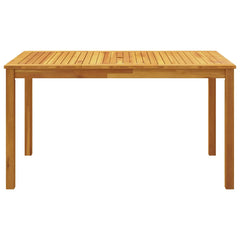 vidaXL 5 Piece Garden Dining Set 140x80x74 cm Solid Wood Acacia 4