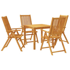vidaXL 5 Piece Garden Dining Set 85x85x74 cm Solid Wood Acacia 2