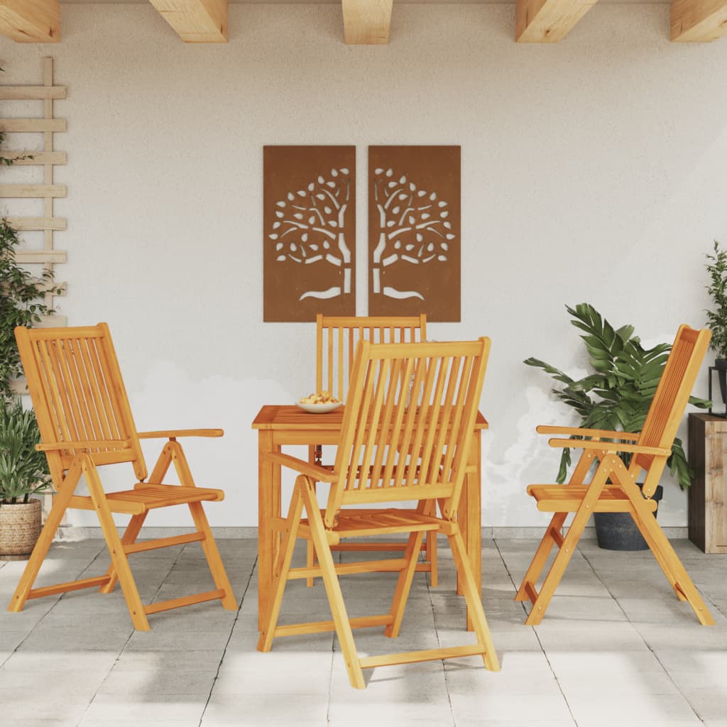 vidaXL 5 Piece Garden Dining Set 85x85x74 cm Solid Wood Acacia 1
