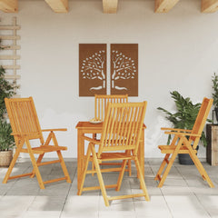vidaXL 5 Piece Garden Dining Set 85x85x74 cm Solid Wood Acacia 1