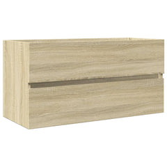 vidaXL Sink Cabinet Sonoma Oak 90x38,5x45 cm Engineered Wood 2