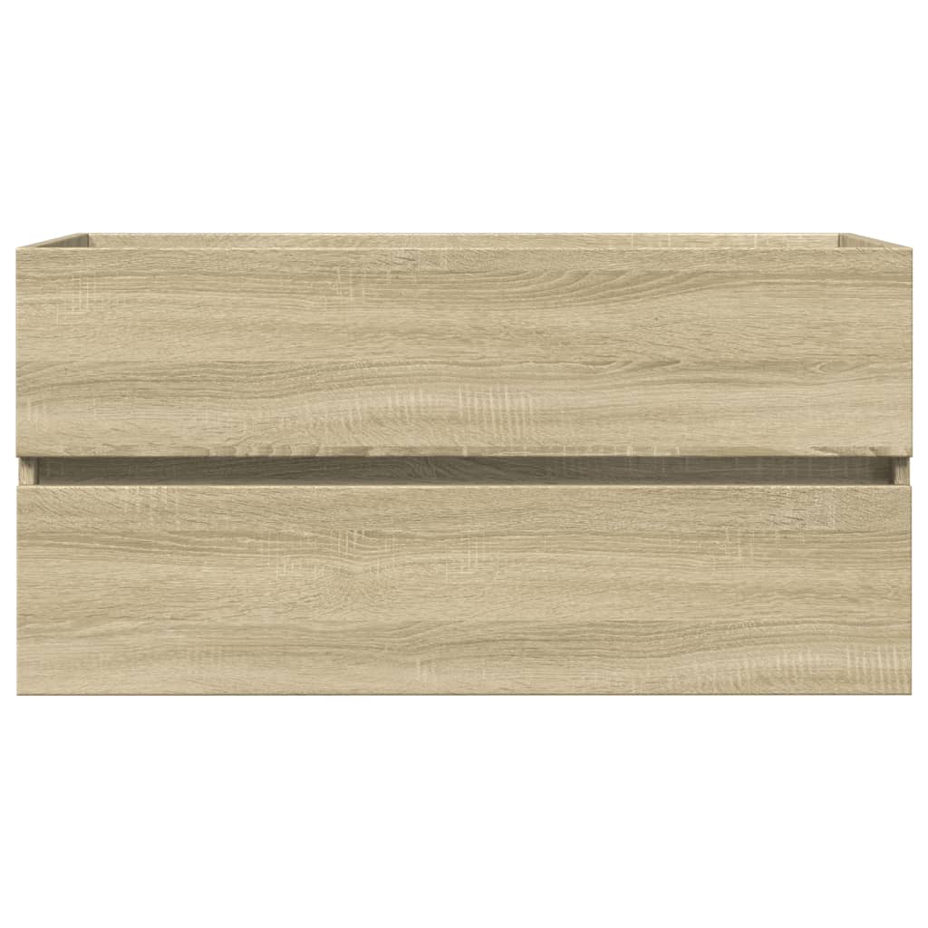 vidaXL Sink Cabinet Sonoma Oak 90x38,5x45 cm Engineered Wood 3