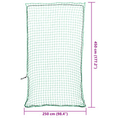 vidaXL Trailer Net with Elastic Rope Green 4.5x2.5 m PP 6