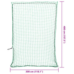 vidaXL Trailer Net with Elastic Rope Green 4x3 m PP 6