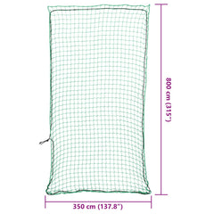 Trailer Net with Elastic Rope 5x3.5 m PP Green 8 m
