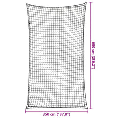 Trailer Net with Elastic Rope 5x3.5 m PP Black 6 m