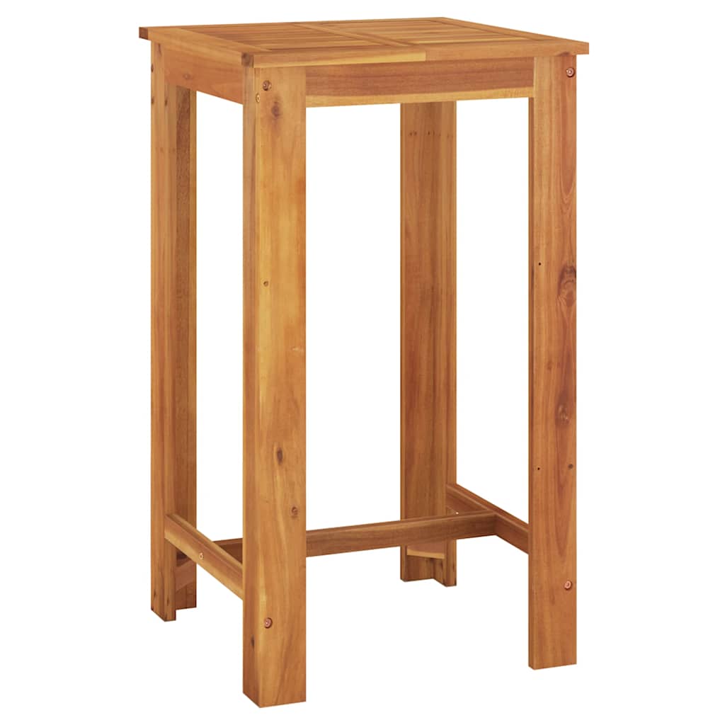 vidaXL 5 Piece Garden Bar Set Brown Solid Wood Acacia and Poly Rattan 5