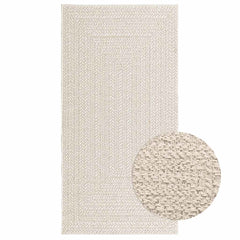 vidaXL Rug ZIZUR Cream 80x150 cm Jute Look Indoor and Outdoor 1