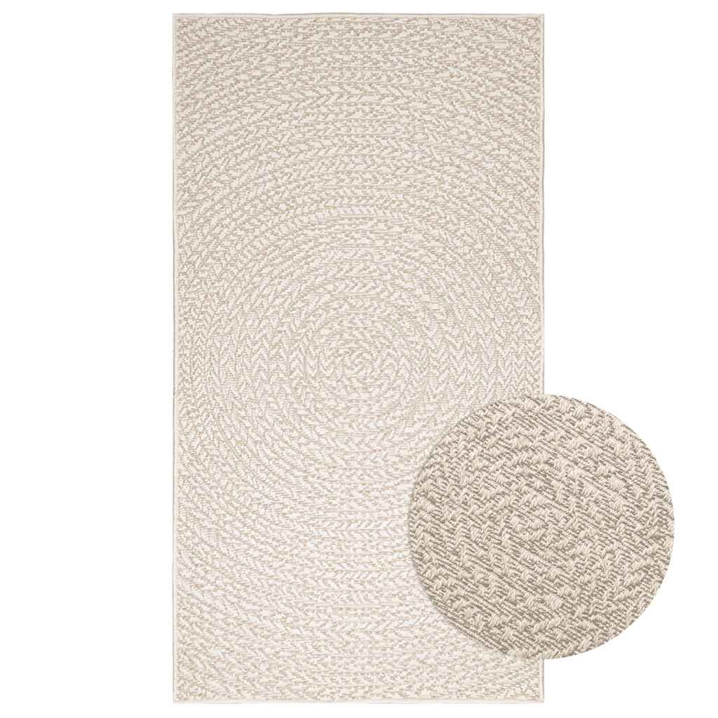 vidaXL Rug ZIZUR Cream 80x150 cm Jute Look Indoor and Outdoor 1