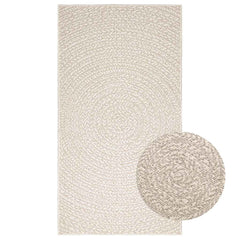vidaXL Rug ZIZUR Cream 80x150 cm Jute Look Indoor and Outdoor 1