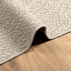 vidaXL Rug ZIZUR Cream 80x150 cm Jute Look Indoor and Outdoor 6