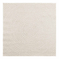 vidaXL Rug ZIZUR Cream 120x120 cm Jute Look Indoor and Outdoor 3