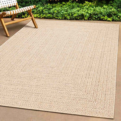 vidaXL Rug ZIZUR Beige 60x110 cm Jute Look Indoor and Outdoor 3