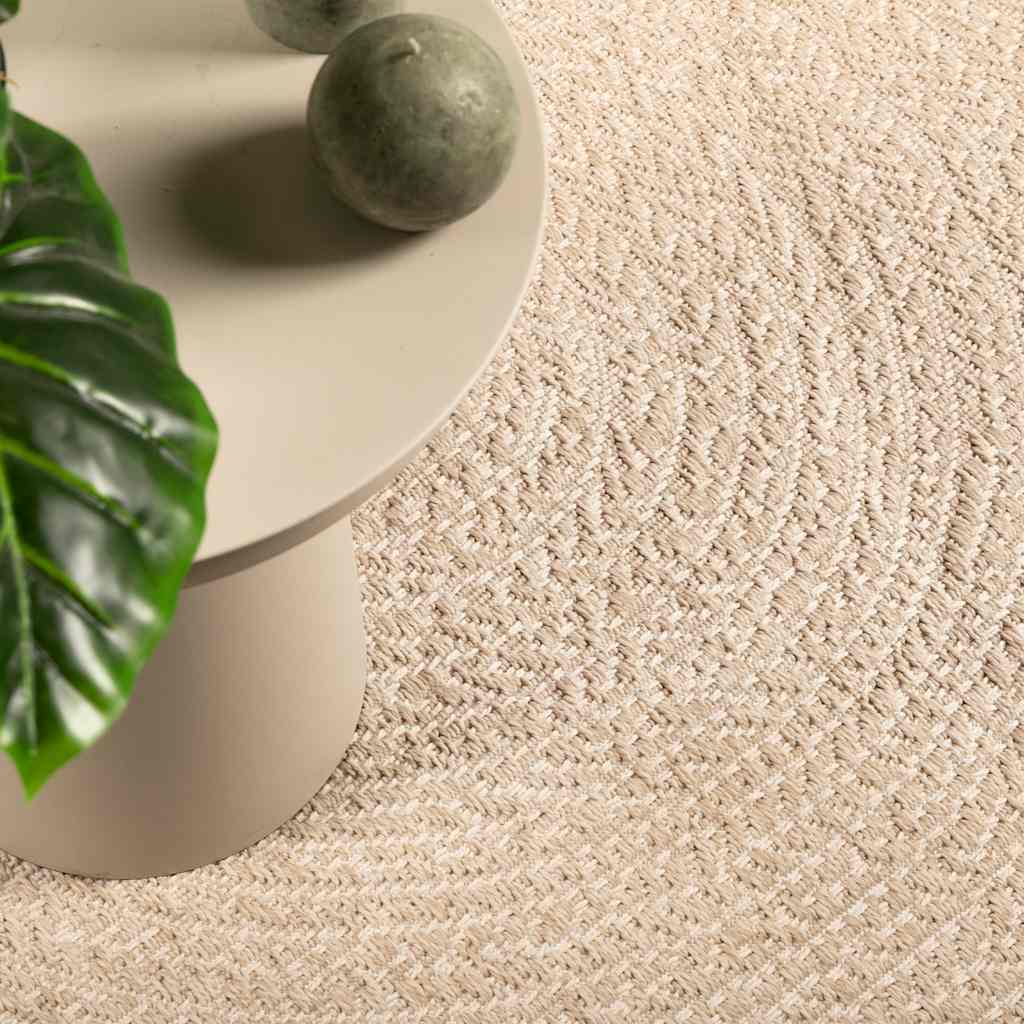 vidaXL Rug ZIZUR Beige 60x110 cm Jute Look Indoor and Outdoor 1