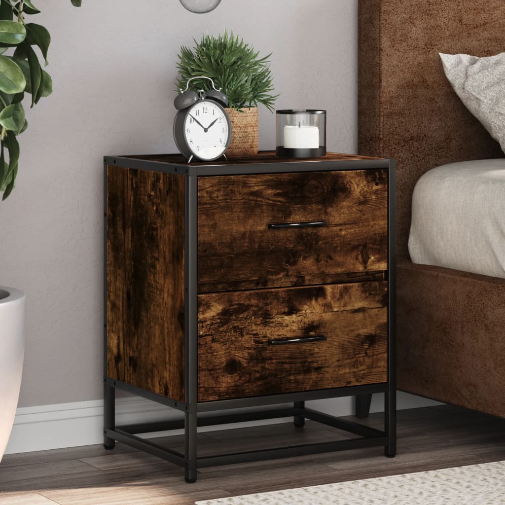 vidaXL Bedside Cabinet 40x31x50 cm Engineered Wood