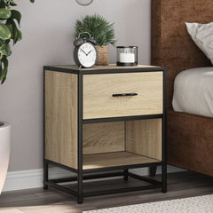 vidaXL Bedside Cabinets 2 pcs Sonoma Oak 40x31x50 cm Engineered Wood 1
