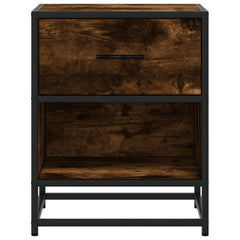 vidaXL Bedside Cabinets 2 pcs Smoked Oak 40x31x50 cm Engineered Wood 5