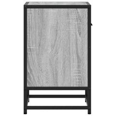 vidaXL Bedside Cabinet Grey Sonoma 40x31x50 cm Engineered Wood 6
