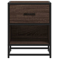 vidaXL Bedside Cabinet Brown Oak 40x31x50 cm Engineered Wood 5