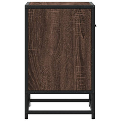 vidaXL Bedside Cabinet Brown Oak 40x31x50 cm Engineered Wood 6