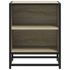 vidaXL Bedside Cabinets 2 pcs Sonoma Oak 40x31x50 cm Engineered Wood and Metal 5