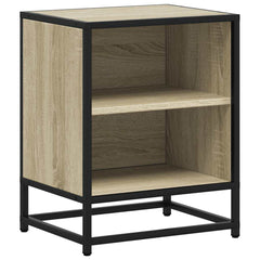 vidaXL Bedside Cabinets 2 pcs Sonoma Oak 40x31x50 cm Engineered Wood and Metal 6