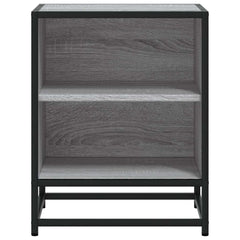 vidaXL Bedside Cabinets 2 pcs Grey Sonoma 40x31x50 cm Engineered Wood and Metal 5