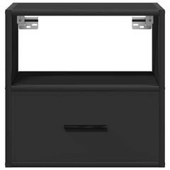 vidaXL Wall-mounted Bedside Cabinets 2 pcs Black 40x31x39.5 cm 5