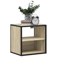 vidaXL Wall-mounted Bedside Cabinets 2 pcs Sonoma Oak 40x31x39.5 cm 3