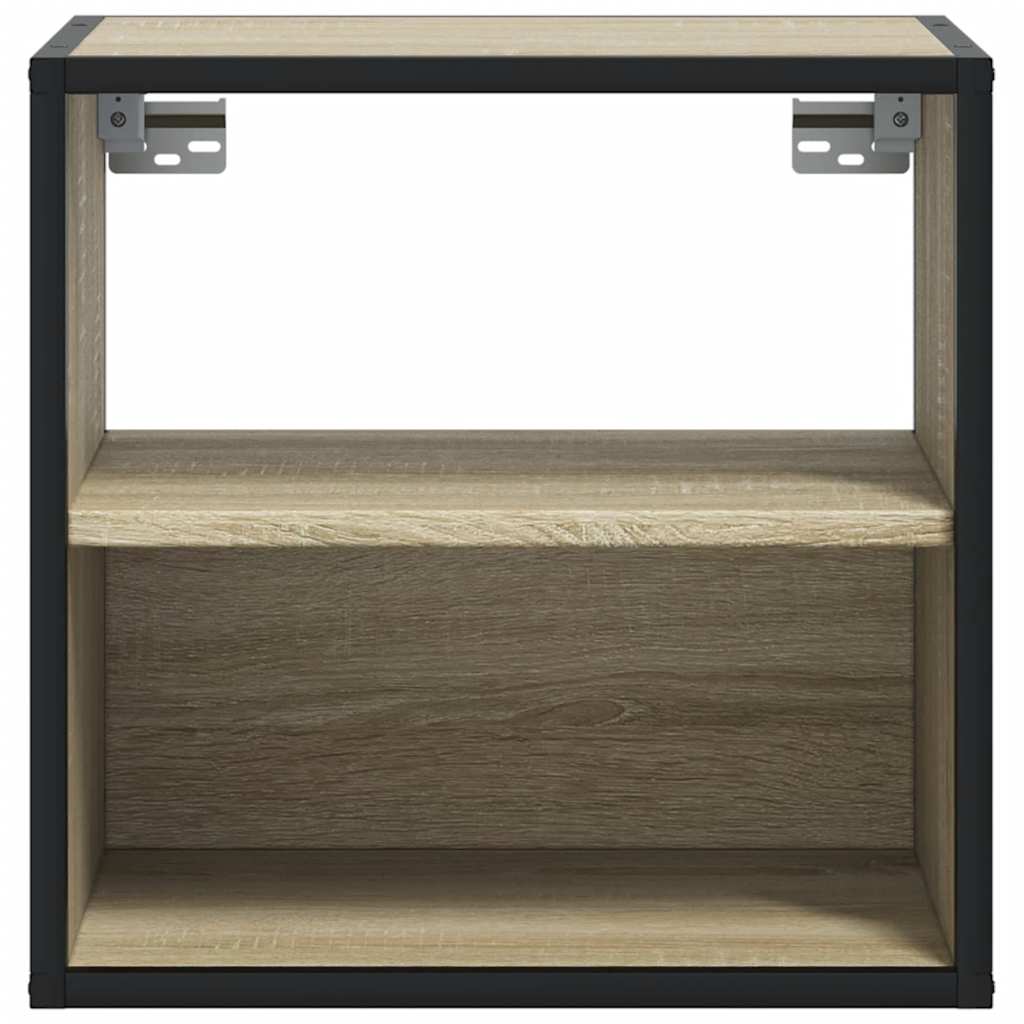 vidaXL Wall-mounted Bedside Cabinets 2 pcs Sonoma Oak 40x31x39.5 cm 5