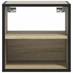 vidaXL Wall-mounted Bedside Cabinets 2 pcs Sonoma Oak 40x31x39.5 cm 5
