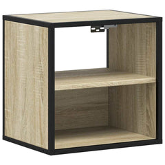 vidaXL Wall-mounted Bedside Cabinets 2 pcs Sonoma Oak 40x31x39.5 cm 6