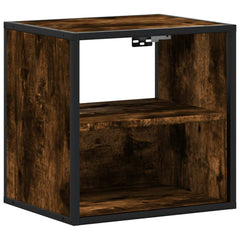 vidaXL Wall-mounted Bedside Cabinets 2 pcs Smoked Oak 40x31x39.5 cm 6