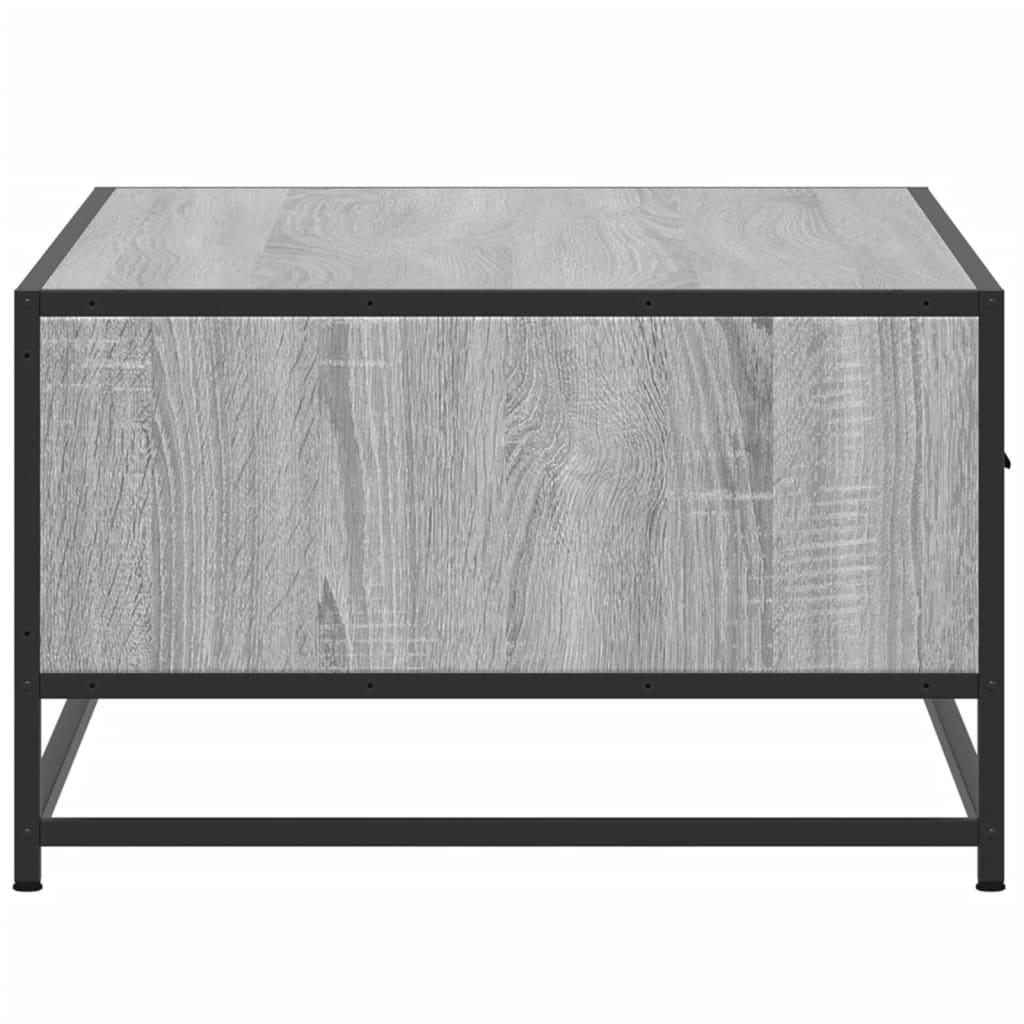 vidaXL Coffee Table Grey Sonoma 90x57x35 cm Engineered Wood and Metal 6