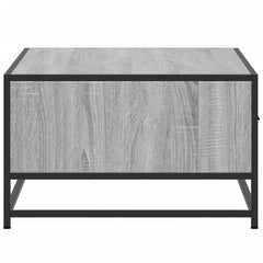 vidaXL Coffee Table Grey Sonoma 90x57x35 cm Engineered Wood and Metal 6