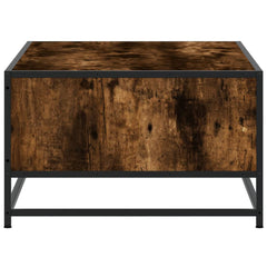 Coffee Table 100x57x35 cm Engineered Wood and Metal Smoked oak