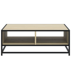 vidaXL Coffee Table Sonoma Oak 80x80x30 cm Engineered Wood and Metal 5