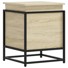 vidaXL Storage Box with Lid Sonoma Oak 40x40x51.5 cm Engineered Wood 2
