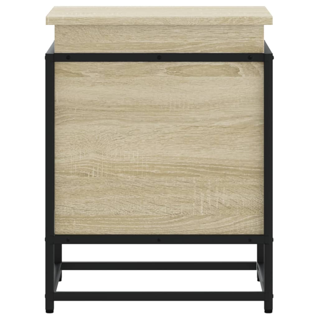 vidaXL Storage Box with Lid Sonoma Oak 40x40x51.5 cm Engineered Wood 4